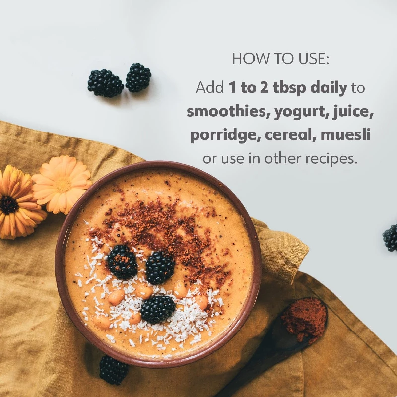 Agrogreen Sea Buckthorn Berries Powder, 200 g-5.webp